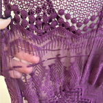 Sundance  100% Silk Embroidered Wine Slip Maxi Dress size 6 boho resort‎ coastal Photo 4