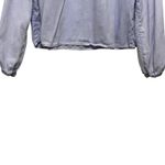 Bella Dahl Bella Dahl Womens Top XS Blue Smocked Ruffle Boho Chic Peasant Western Cowgirl Photo 4