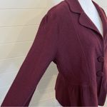 Apt. 9 Elegant Burgundy Women's Blazer 100% Wool XL Buttons Minimalist Photo 4