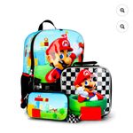 Nintendo Mario 4pc set backpack nwt Photo 0