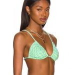 NEW It’s Now Cool x free people checkered wave bikini top, XS‎ Blue Photo 1