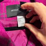 VTG Y2K Fuschia Double Breasted Plaid Peacoat Womens M Wool Blend Coat Moda Intl Pink Size M Photo 3