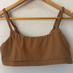Quince  Large Tan Second‎ Skin Scoop Neck Bralette Photo 0