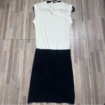 BCBGMAXAZRIA Dress with Chic Black Pencil Skirt & White Top w/Necklace Small Photo 10