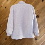 Aerie AE  Dream Sherpa Quarter Zip Sweatshirt Pullover Lavender Purple Photo 5