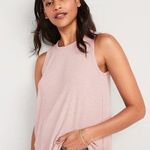 Old Navy  Luxe Pale Pink Ribbed High Neck Swing Tank Top M Photo 0