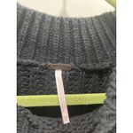 Free People NWT Bell Song Knit Pullover Sweater in Black Sz XS Photo 3