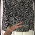 Black and White Faux Wrap Stretch Mini Skirt Size XL Photo 1
