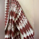 Susina Aztec Geometric Knit Cardigan Sweater Women’s Medium Red Photo 5