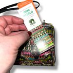 Sakroots  Womens Wallet Clutch Purse Crossbody Black Neon Pineapple Peace Sign Photo 10