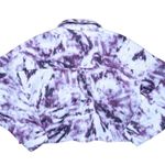 Abound  Pink Tie Dye Cropped Fleece Jacket Medium Photo 1