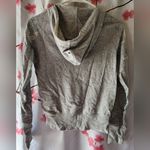 Gap  Women's Gray Half Zip Hoodie Floral Plants Size XS Photo 3