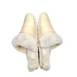 Vionic  Slippers Size 6.5 Cream Josephine Faux Fur Slip On Winter Comfy Shoes Photo 2