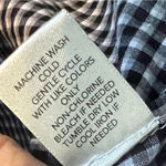 cj banks Gingham Shirt Tab Sleeves Checked 2X Plus Size Checkered Button Up Photo 5