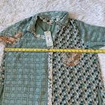 Miss Me  Cara Button Down Top top in Multicolor green size XL Photo 4