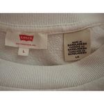 Levi's Sweatshirt Crewneck Pullover Graphic Logo Crop Comfy Casual Top Size Large Photo 3