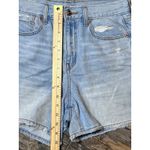 American Eagle AE Light Wash Denim Shorts Womens Size 4 Highest Rise Baggy Beach Blue Photo 6