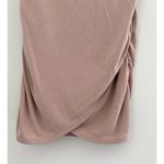 EXPRESS  Ruched‎ Bodycon T Shirt Dress Beige XS Short Sleeve Casual Everyday Photo 3