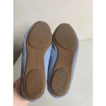 Talbots Women's Blue Suede Leather Penny Loafers Size 7.5W EUC Photo 6