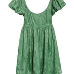 NEW byTiMo Floral Jacquard Babydoll Minidress Emerald Size M Photo 2