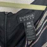 Enfocus Studio EUC  Black and Cream Zigzag Maxi Dress sz 20W Photo 1