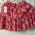 Jessica Simpson  Pink Floral Mini Skirt Photo 0