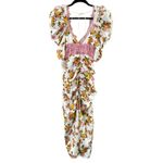 For Love & Lemons NWT  Emma Midi Dress - Marigold Photo 5