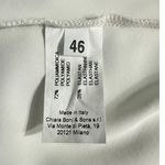 Chiara Boni Elisse Dress Women's 46 White One Shoulder Ruffle Sheath Knee Length Size 10 Photo 7