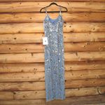 Mac Duggal 5477 Womens Floral Embellished Scoop Neck Evening Gown Dress Photo 11