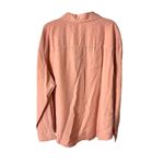 Calvin Klein Jeans  Large Pink Button-Down Shirt Pocket Long Sleeves Lyocell NWT Photo 9