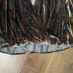 Anthropologie Paisley Velvet Balloon Sleeve Wrap top Blouse Shirt Size M… Photo 3