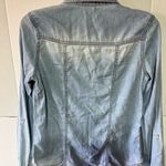 Wet Seal  (M) DENIM SNAP BUTTON DOWN SHIRT Photo 1