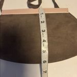 JACQUES VERT OF ITALY TAUPE SUEDE SHOULDER BAG PINK LEATHER TRIM SUEDE STRAP Brown Photo 7