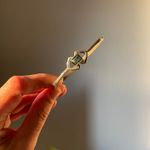 Silver Tone Gemstone Bangle Bracelet Modern Geometric Womens Boho Chic Retro Y2K Photo 3