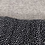 Craft And Barrow Button Blouse Size 3X Polka Dot Stretchy Casual Oversized Comfy Black Photo 7