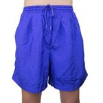 Lavon Vintage 90s Purple Windbreaker Shorts Photo 0