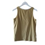 Pact Softspun Striped Crew Neck Organic Cotton Tank Mustard White SZ S #2133 Yellow Photo 6