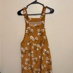 Listicle  Tan Floral Midi Dress Photo 7