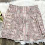 Promod French Designer Skirt Orange White Size 6 Orange Photo 0