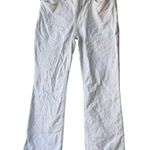 Madewell petite kick out crop jeans pure white nj430 women size p27 Photo 2