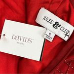 Jules and Cleo Beaded Sequin Mermaid‎ Sheath Dress Red Juniors 6 Photo 11