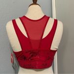 Puma Women Mid Impact Fashion Luxe Ellavate Persian Red-Matte Foil Pr Bra Size M Photo 11