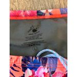 JOLYN  Women's Orange Floral Print French Cut Bikini Bottom Size Large Photo 1
