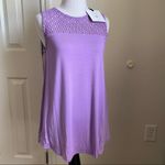 Agnes & Dora NWT  Eyelet Essential Tank | Purple Photo 1