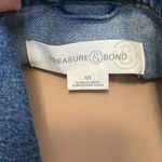 Treasure & Bond  Mixed Media Plaid and  Denim Jacket Photo 7