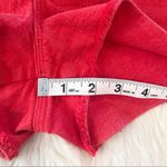 Madewell Red Denim Jean Cutoff Low Rise Shorts Distressed Daisy Dukes Size 29 Photo 9