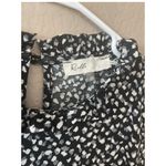 Rielle Ruffle Mock Neck Mini Tent Black Grey White Party Dress Size XL Photo 7