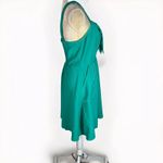 A New Day Women's Tie-Front Emerald Green Sleeveless retro Dress, sz Medium Photo 5