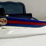 Gucci Sunglasses ❤️ Havana Glitter Blue and Red Brown Gradient Photo 3