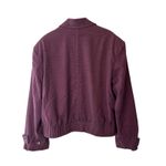 Free People Agnes Cropped Jacket Red Combo Plaid Blazer NWT Size M Photo 3